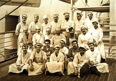 Die Schiffskochs an Bord der R.M.S. Teutonic von English Photographer